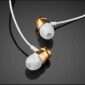 3.5mm Wired in-Ear Earphone Noise Cancel Technology,Waterproof Metal with Mic Volume Control