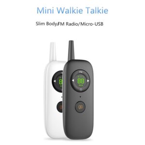 2pcs RADTEL DM01 UHF 400-470 MHz MINI handheld walkie talkie smart two way Ham Radio Station transceiver slim handy talky