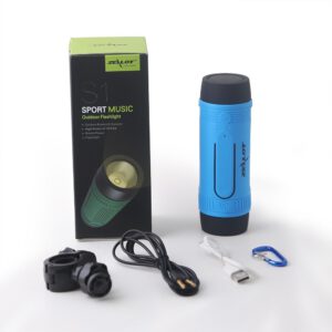 Zealot S1 Bluetooth Speaker Radio Portable Outdoor Mini Column Waterproof Wireless Bicycle Speaker Boombox Support TF,FM,AUX