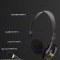 Gaming Headphones Bluetooth V4.1 Headset Wireless Headphones Hands-free Call Earphone With Mic For Call Center Office Skype