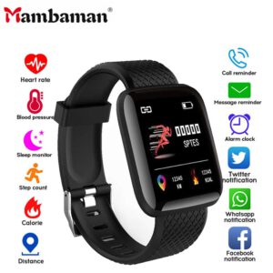 For VIP Dropshipping D13 smart watch women men 2020 Heart Rate smartwatch Sports Watches 116 Plus Band Waterproof Android